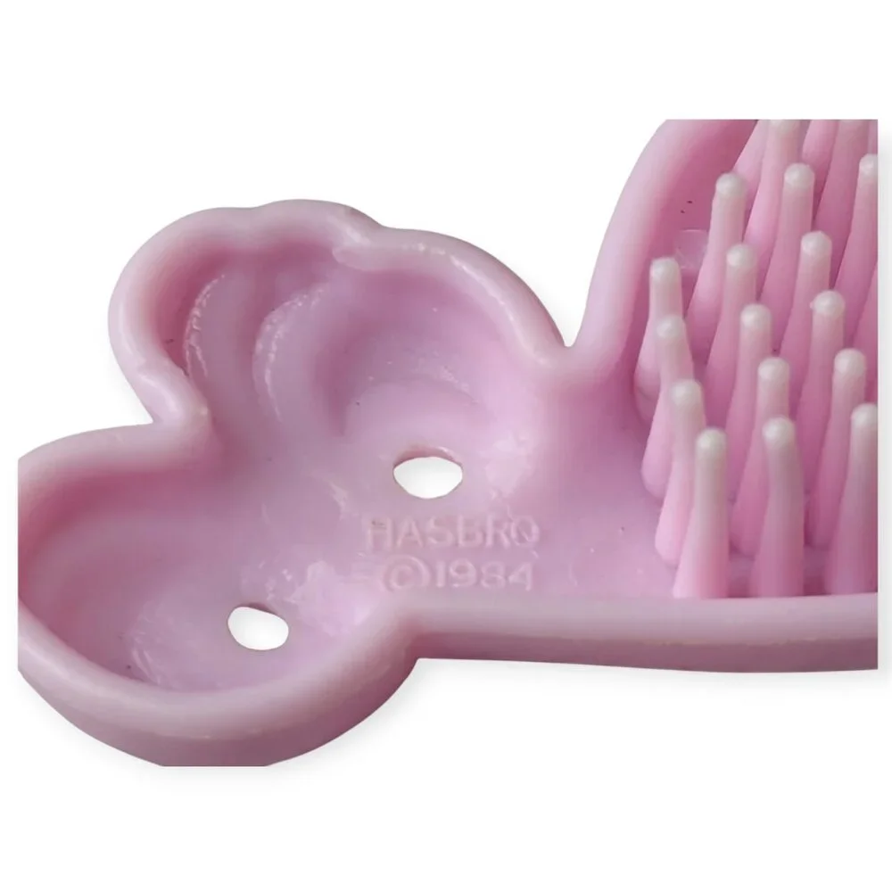 Vtg 1984 Hasbro My Little Pony G1 Tiny Bubbles Pink & Purple Whale Hair Brushes